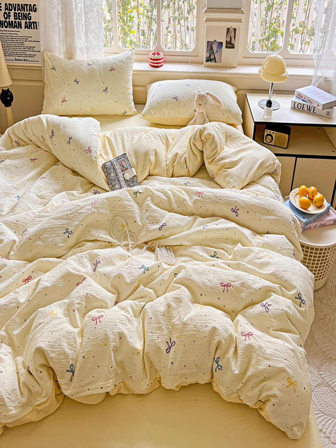 JC HOME Geometric 3 Piece Double Extra Large Regular Bedding Set