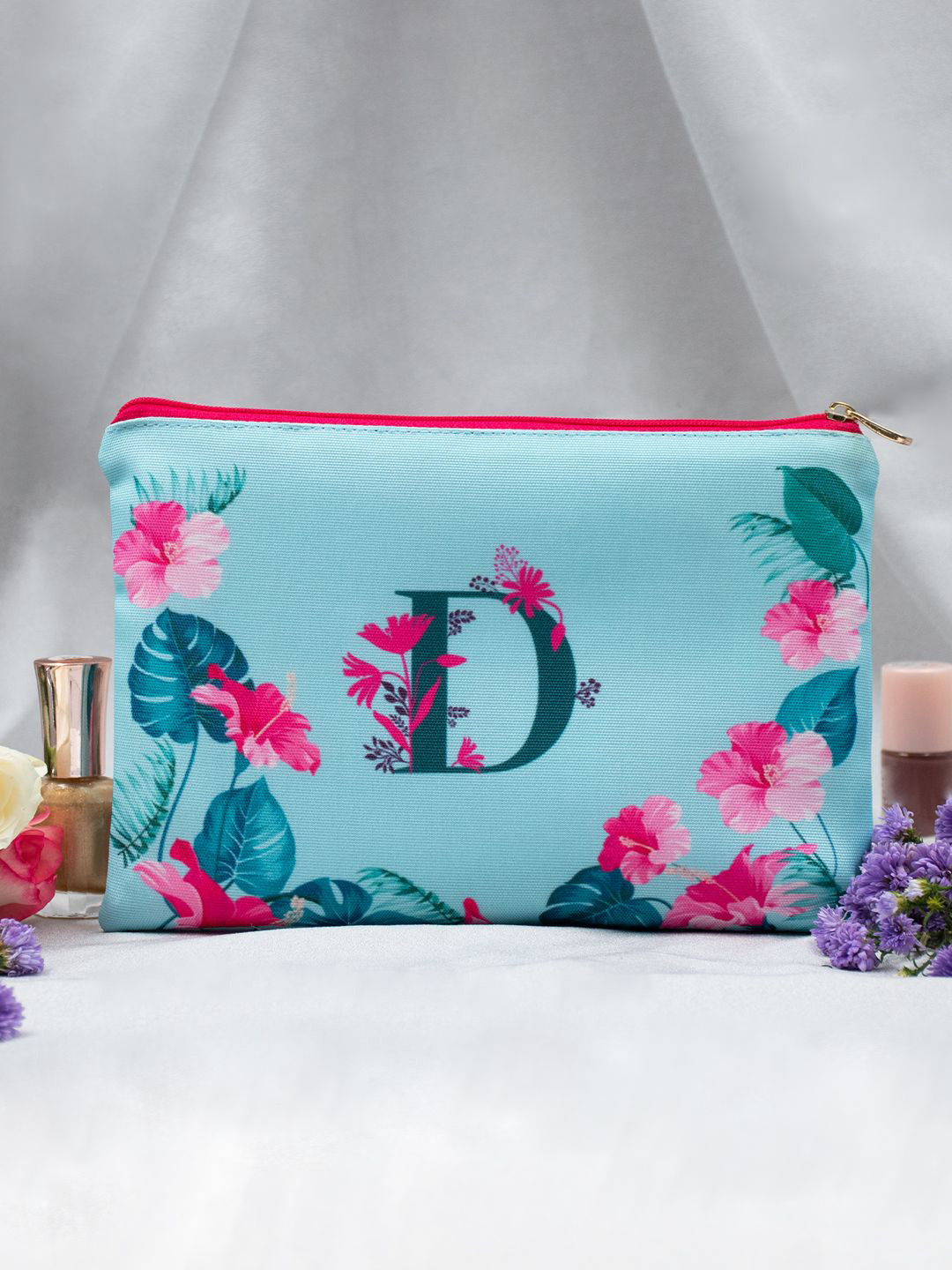 Doodle Printed Compact Pouch