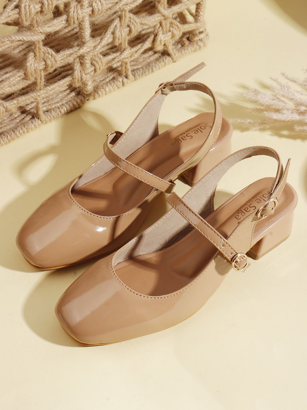 Sole Saga Women Block Mary Janeswith Buckles