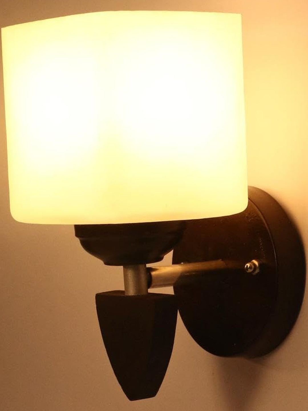 1ST TIME White Glass Square Shaped Wall Lamp