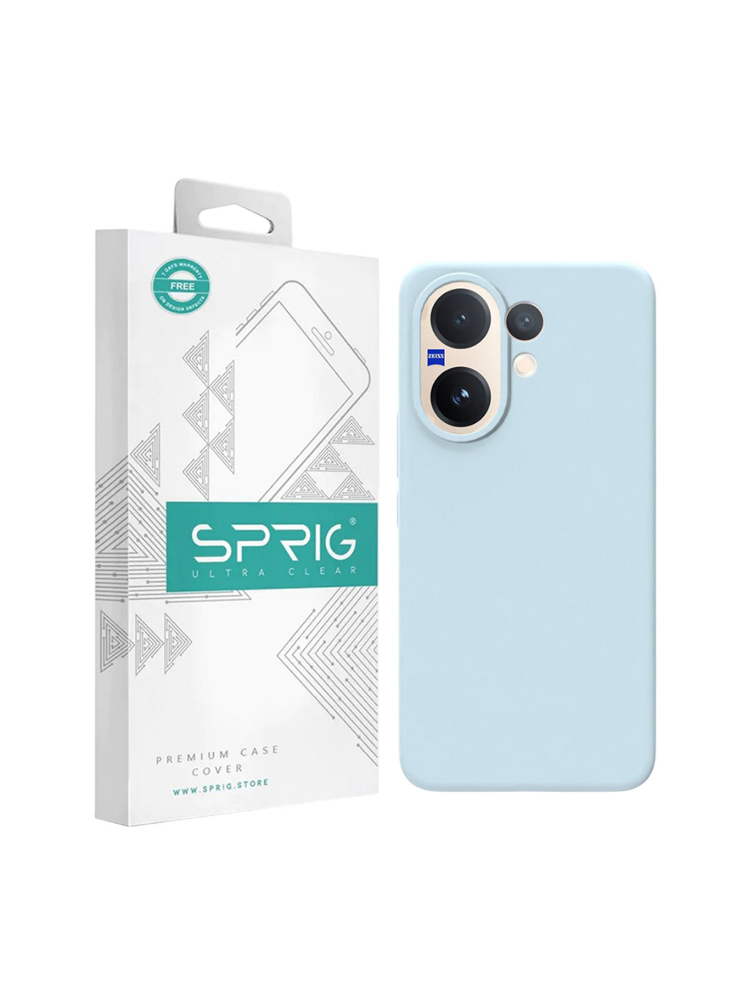 SPRIG Liquid Silicone vivo V60 Back Case