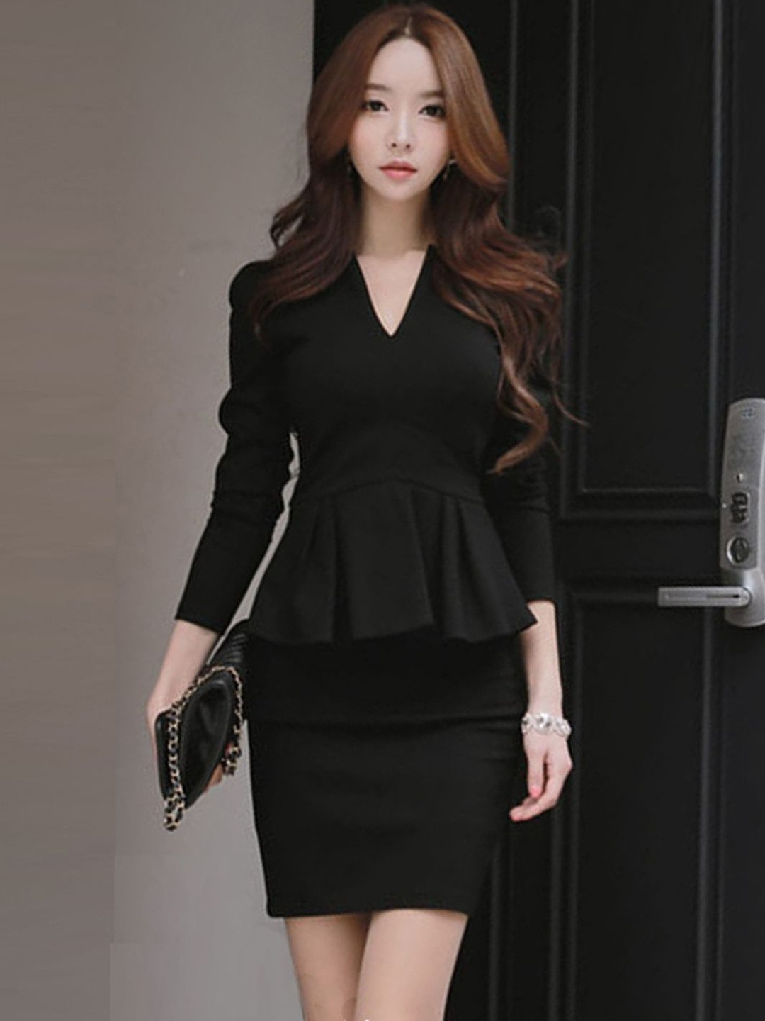 HERE&NOW Formal Peplum Dress