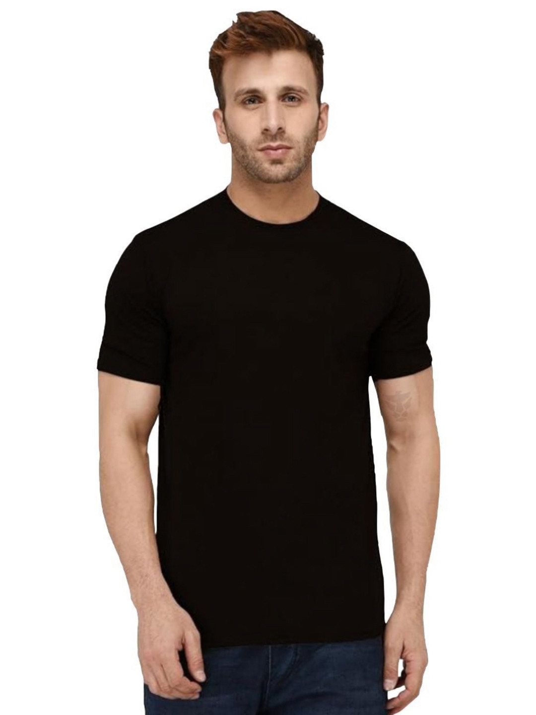 Freaks Men Solid Round Neck Cotton T-shirt