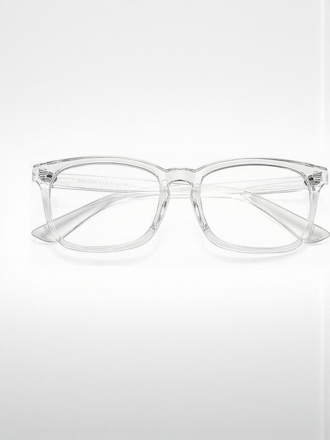 Arzonai Unisex Pack Of 1 Transparent Plastic Full Rim UV Protected Lens Casual Sunglasses