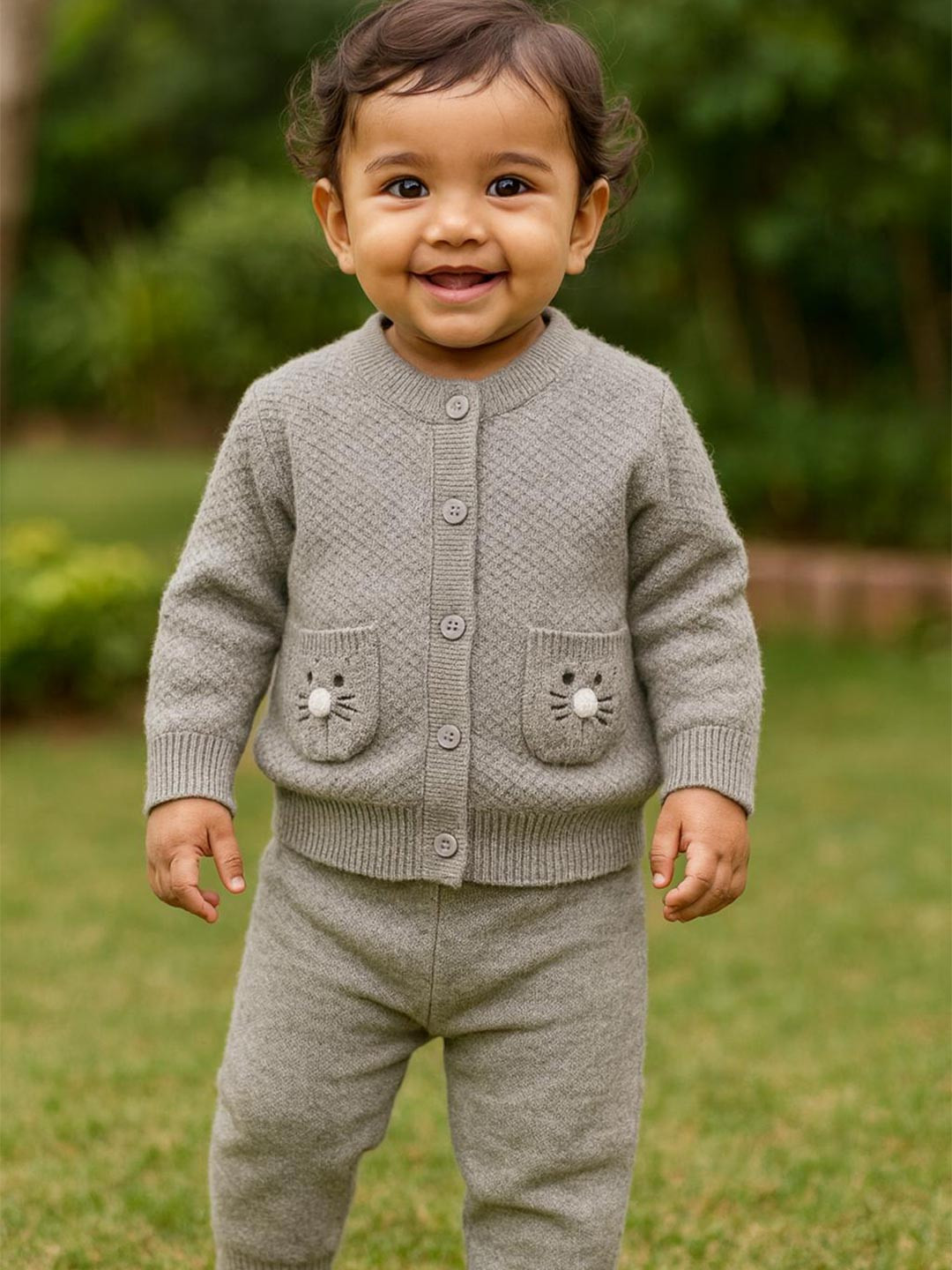 MeeMee Kids Self Design Cardigan