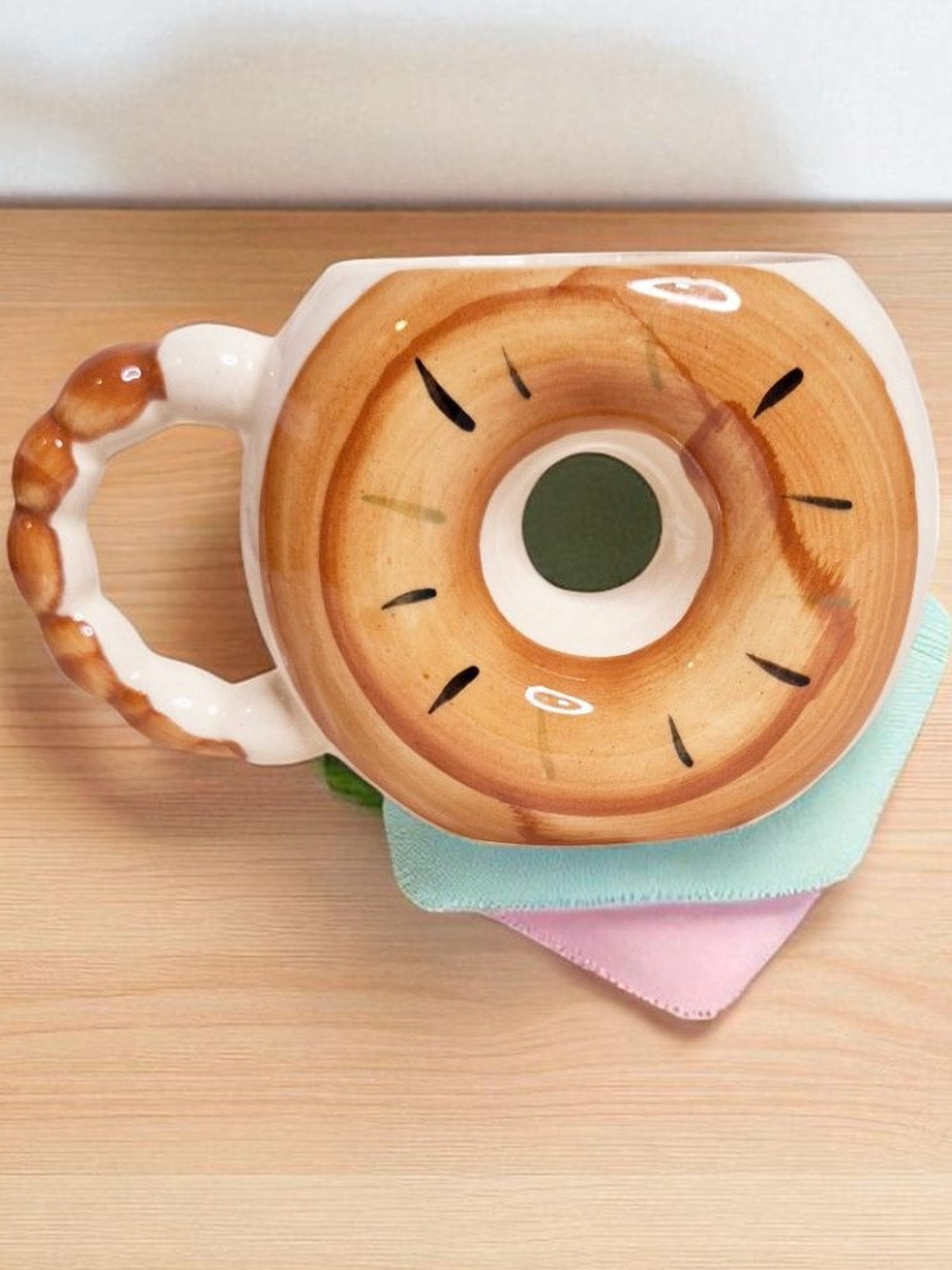 Eleven To Eleven Decor Orange Crafted Ceramics Ceramic Cups Set of Cups and Mugs