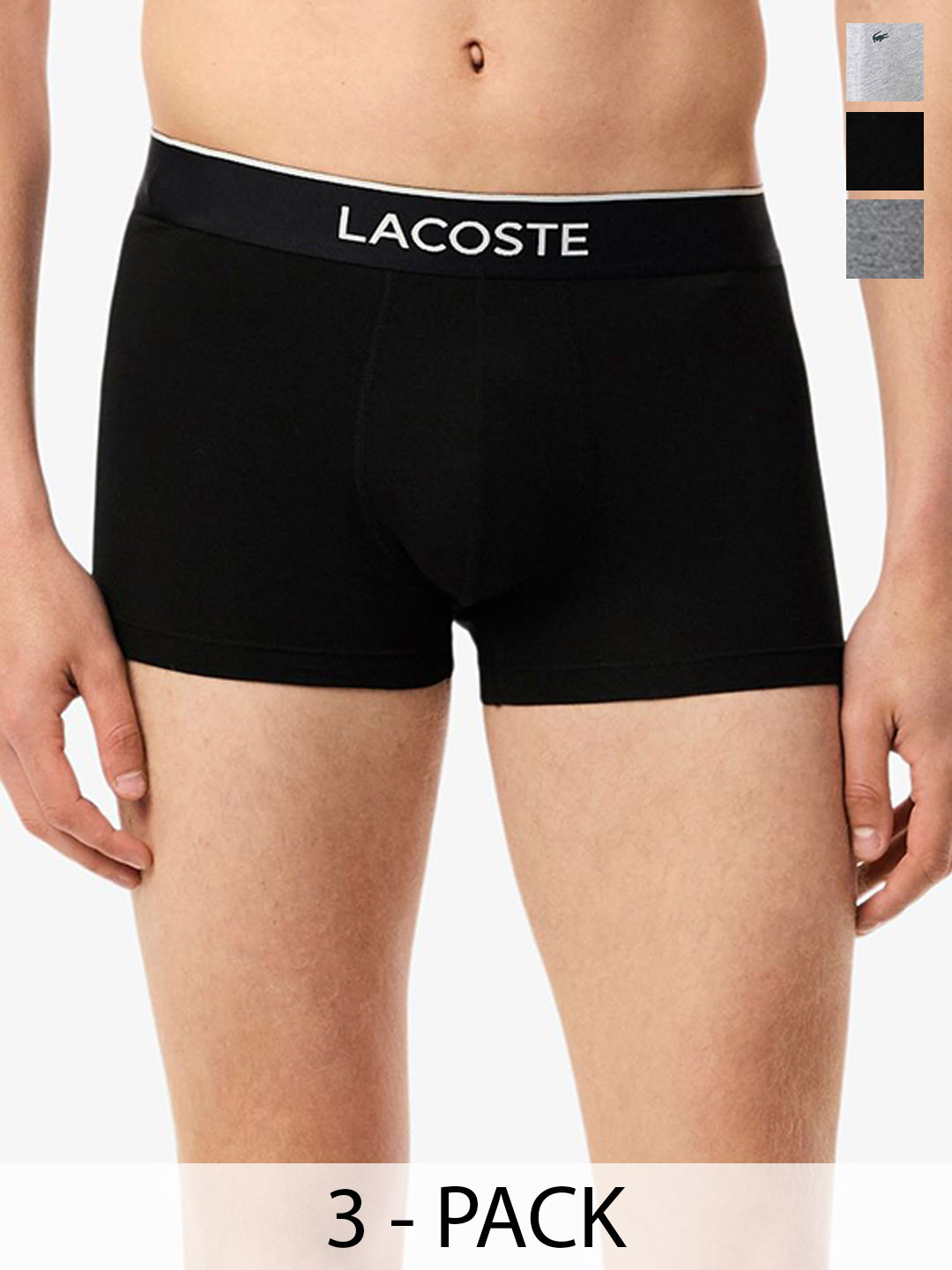 Lacoste Pack Of 3 Printed Short Trunks