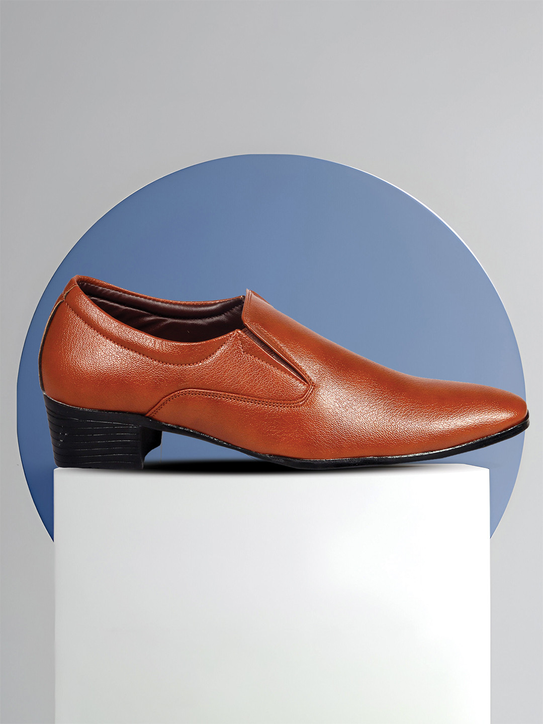 Bxxy Men Textured Height increasing Formal Slip-On Shoes