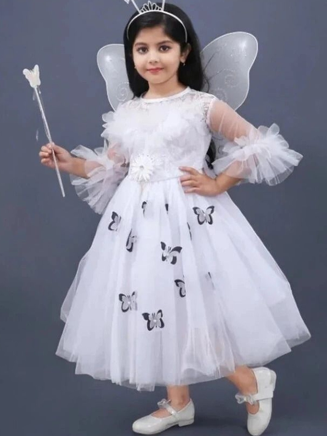 STUMBLE FASHION Net Fit & Flare Dress