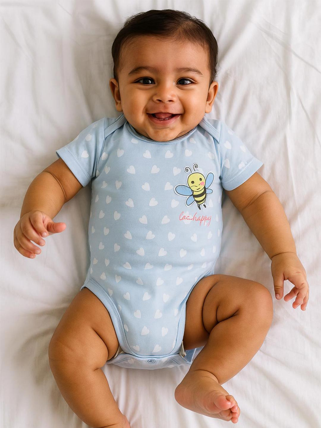MeeMee Infants Girls Printed Cotton Bodysuit