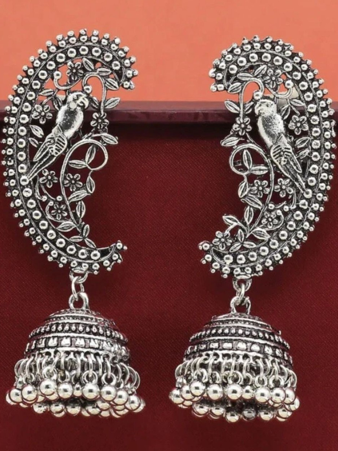 Rovlina Silver-Plated Brass Animal Shaped Earrings