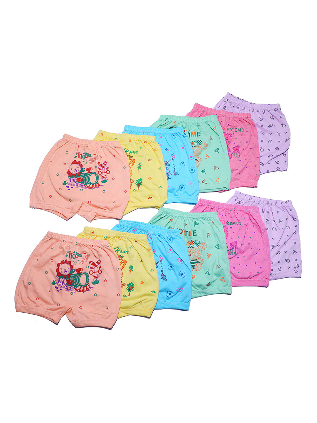 MAGLU Unisex Kids Printed Cotton Cambric Shorts