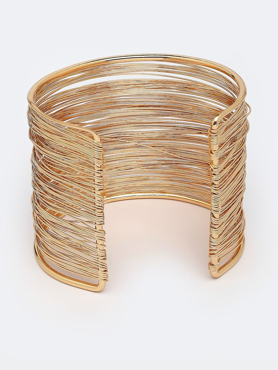 Scintillare By Sukkhi Rose Gold-Plated Cuff Bracelet