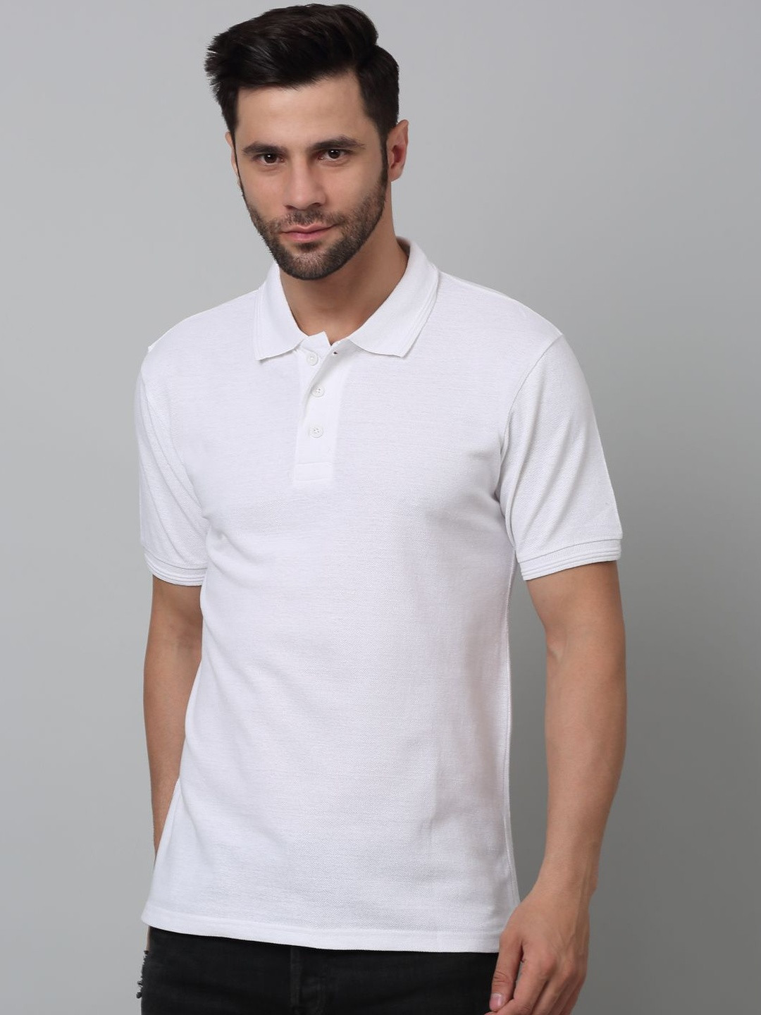 Trend Level Women Polo Collar Regular Fit T-shirt