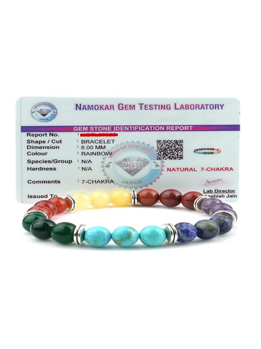 SHARU Unisex Artificial Beaded Elasticated Bracelet