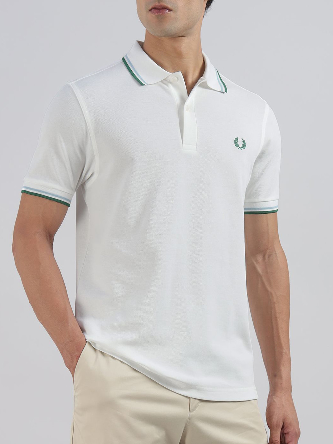 Fred Perry Polo Collar Cotton T-shirt