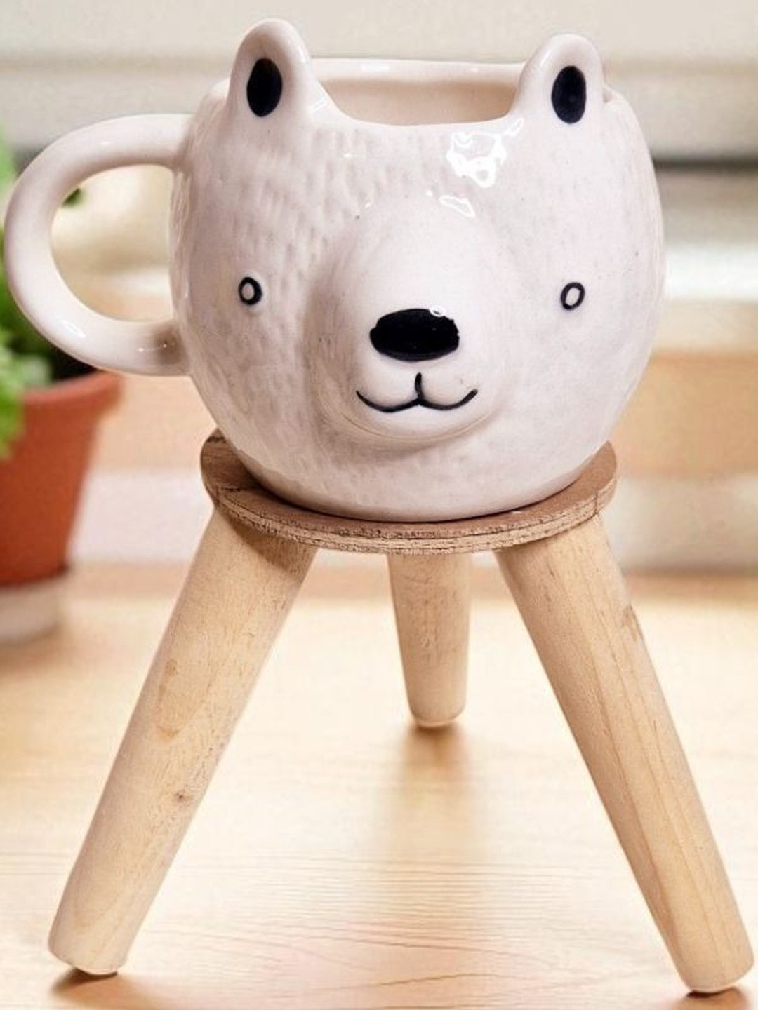 Eleven To Eleven Decor White Crafted Ceramics Ceramic Mug