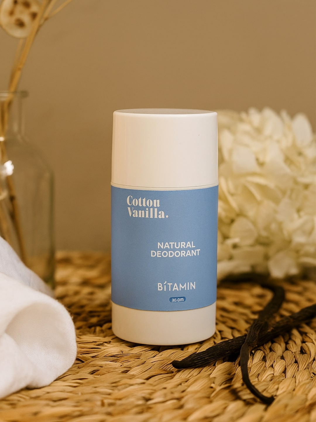 Bitamin Naturals Pvt Classic Cotton Vanilla Aluminum Free Gentle Natural Deodorant 30g