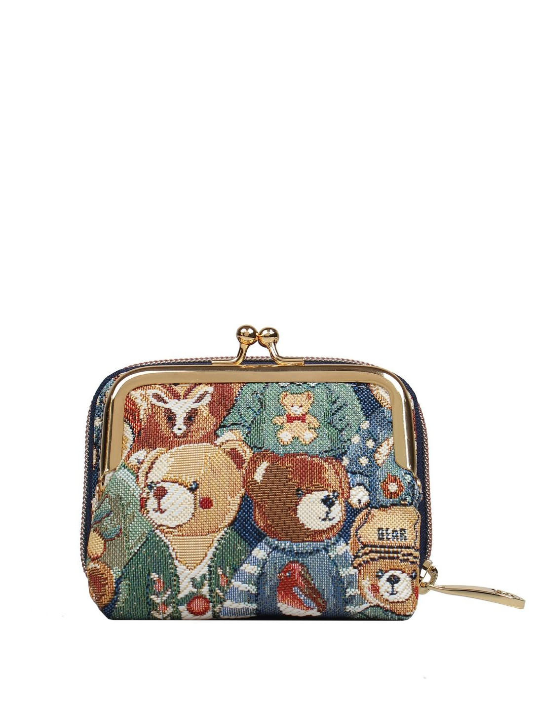 Henney Bear Women Textured Money Clip