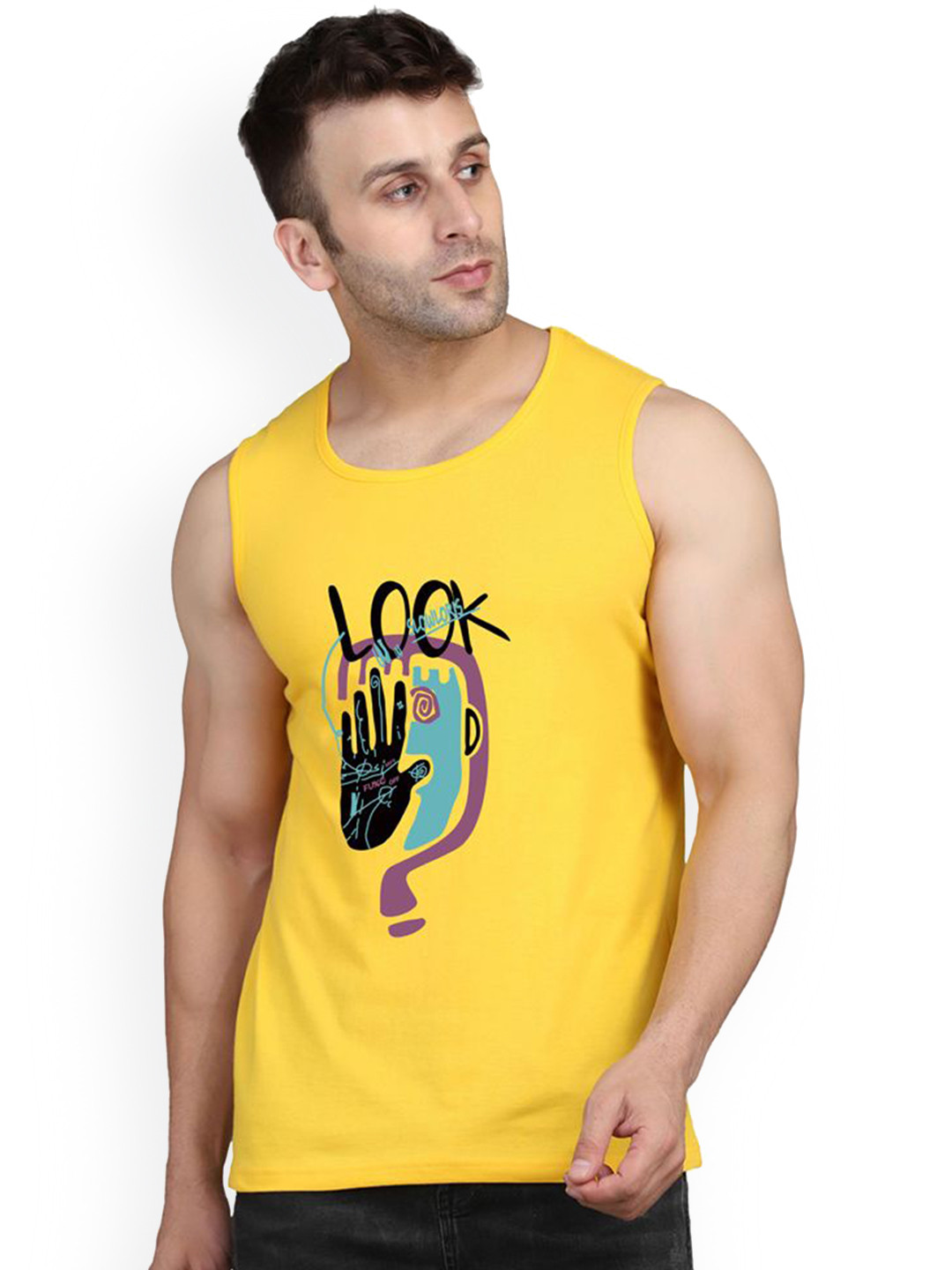 MINISTRY OF FRIENDS Printed Bio-Wash Cotton Basic Innervests