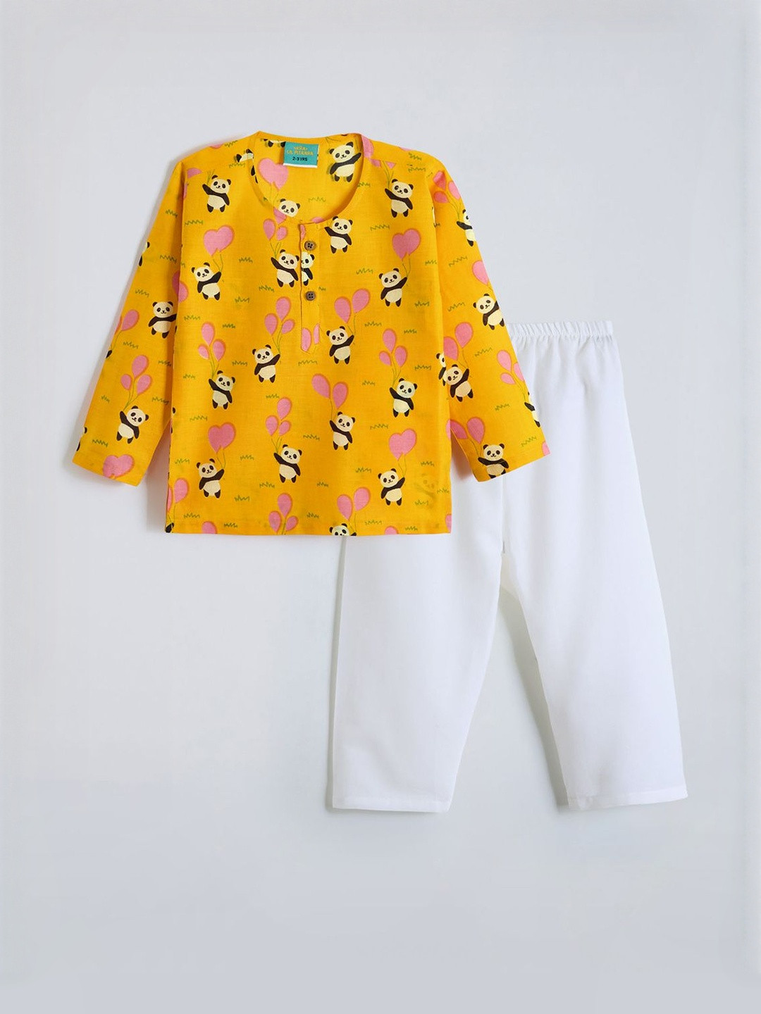 Hopscotch Boys 2-Pc Panda Patterns Cotton Pajama Set