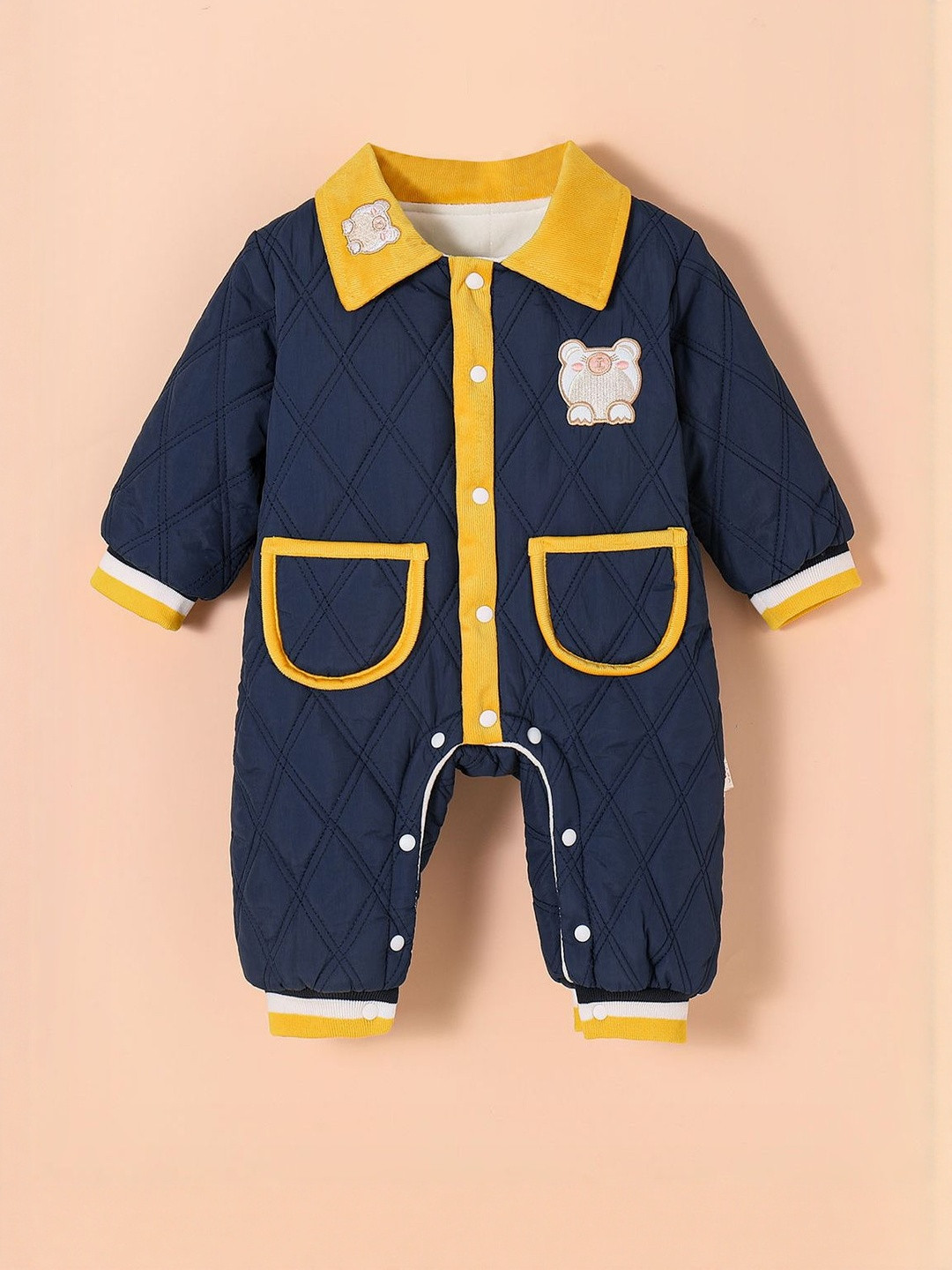 Hopscotch Animal Patch Quilted Bodysuit