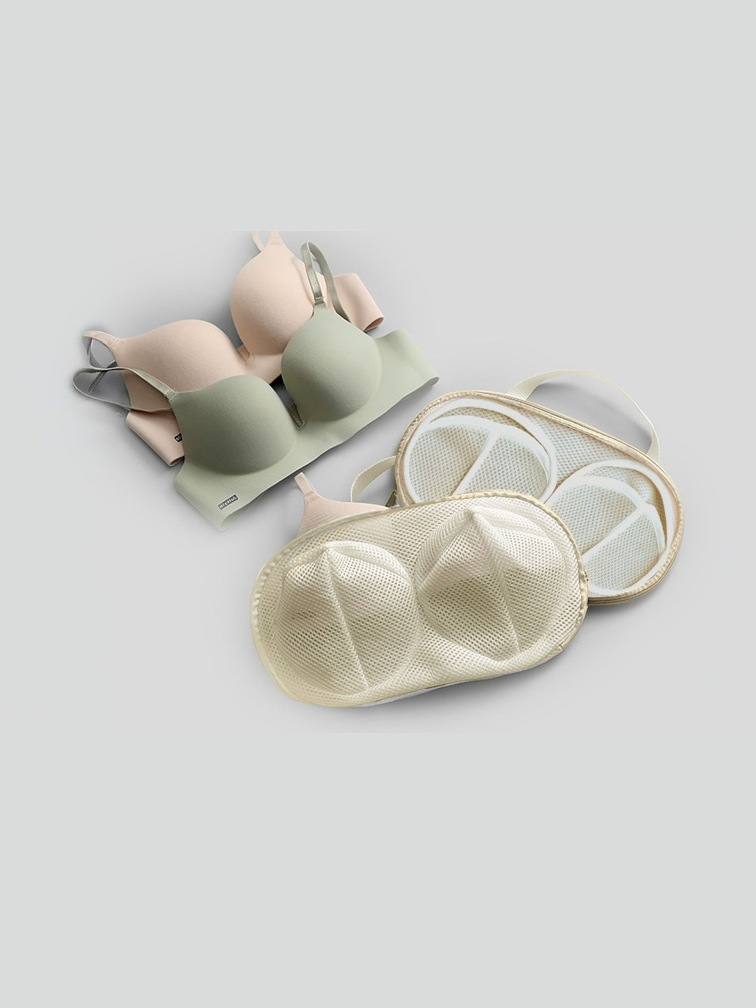 Stylista Set of 2 Lingerie Wash Bag For Bras With Zipper