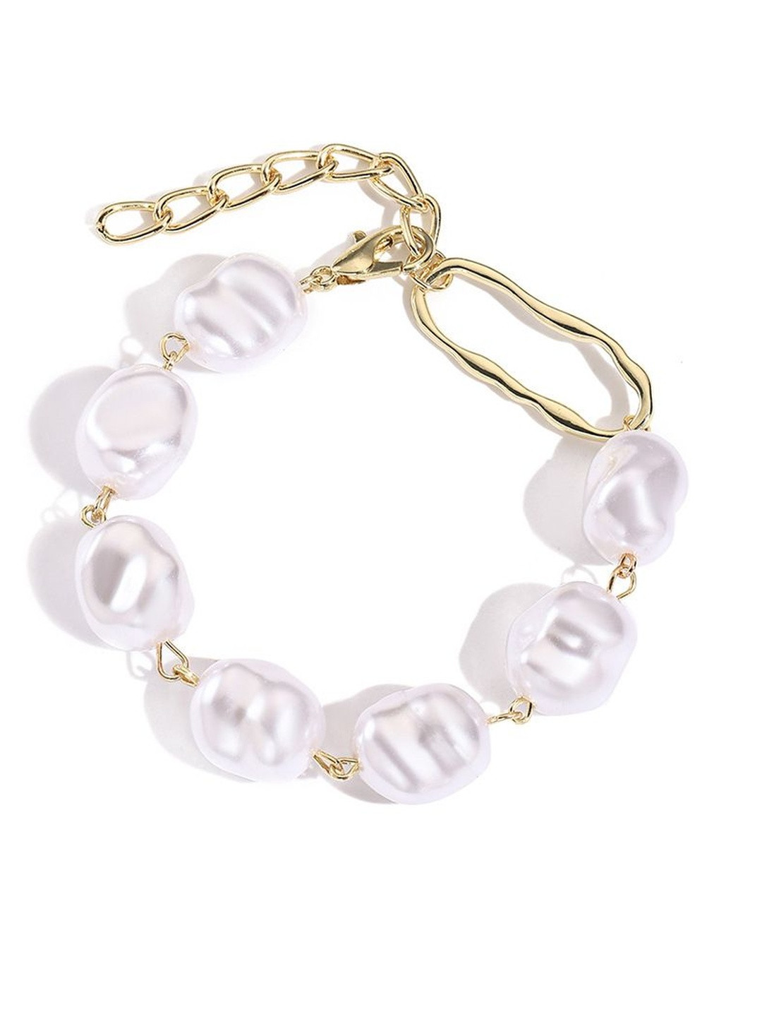 StyleCast x Revolte Women Pearls Gold-Plated Armlet Bracelet