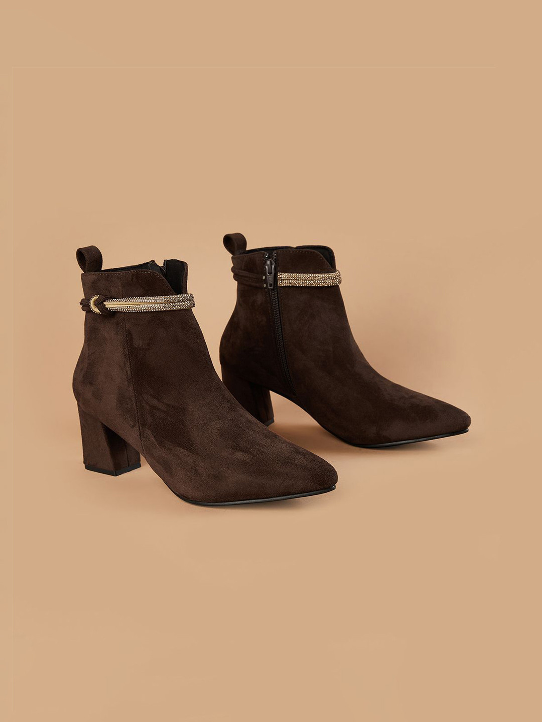 Ginger by Lifestyle Casual Block-Heeled Pull-On Boots