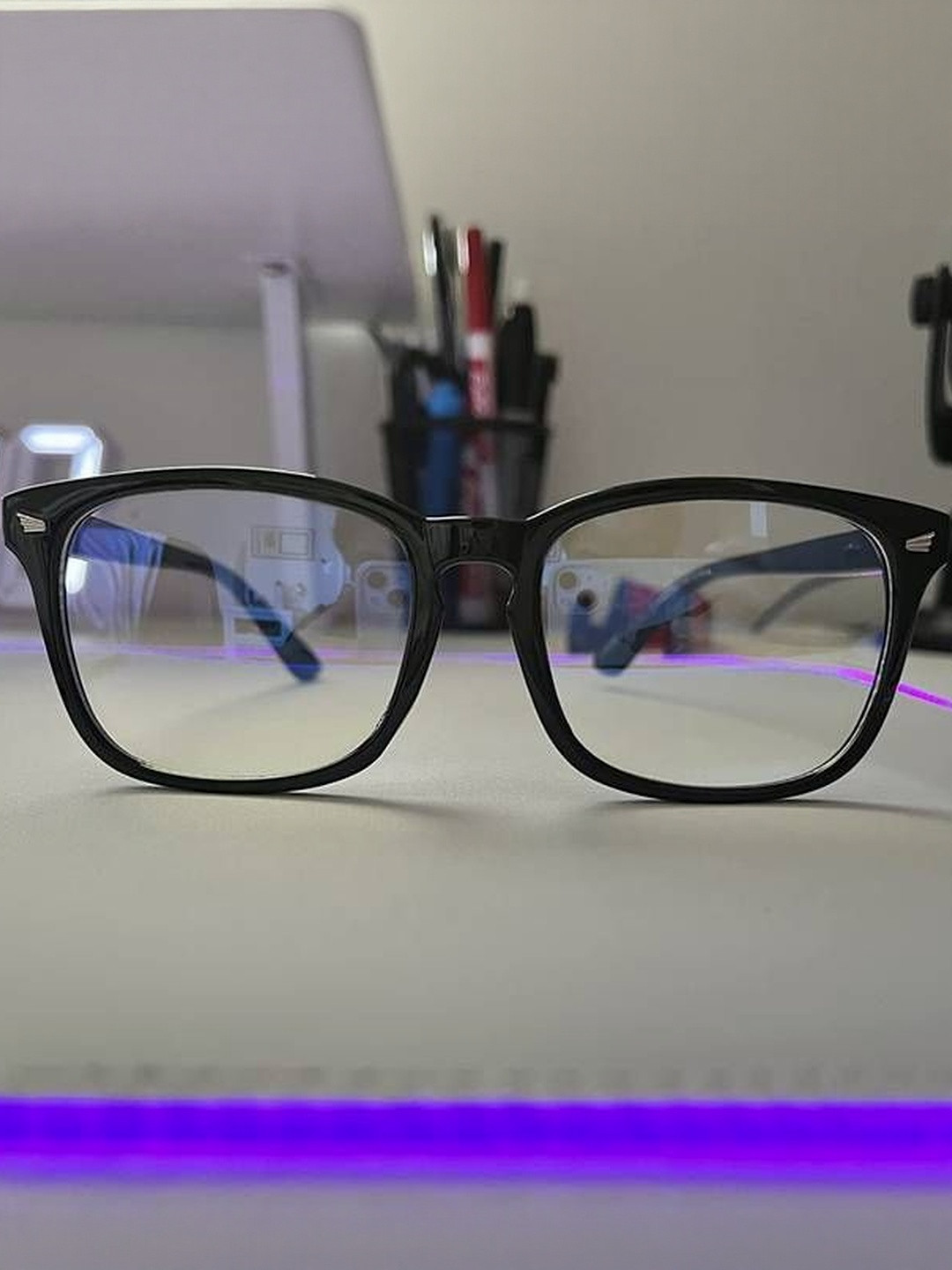 Arzonai Transparent Lens Sunglasses with UV Protected Lens