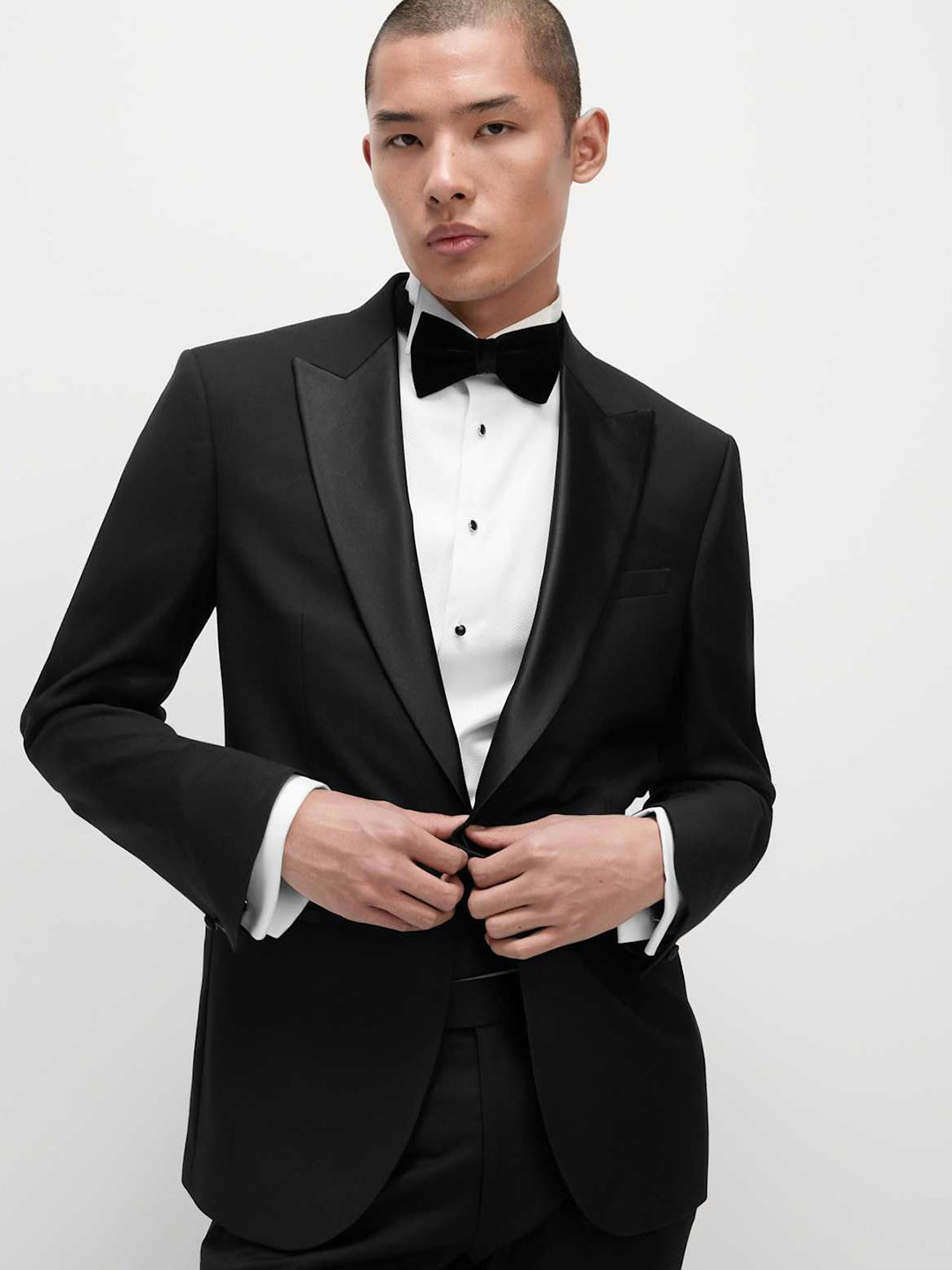 Marks & Spencer Men Slim Fit Stretch Tuxedo Jacket