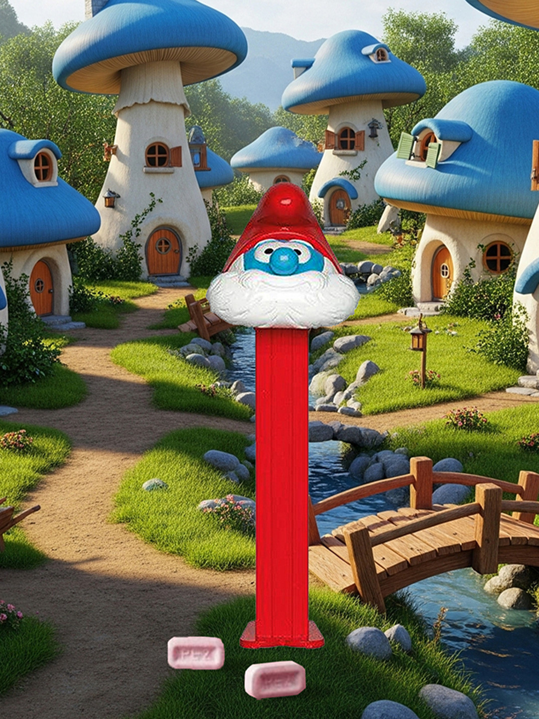 PEZ Kids Papa Smurf The Smurfs Candy - 17gm