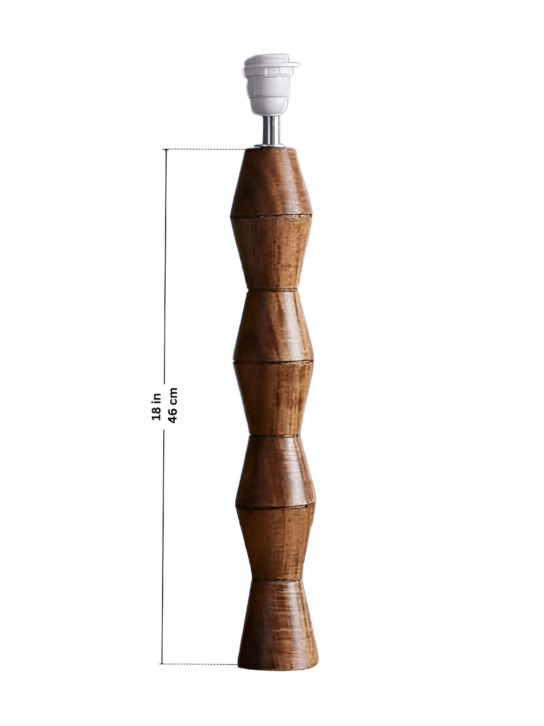 FREEDOM TREE Brown Wooden Tala Table Lamp