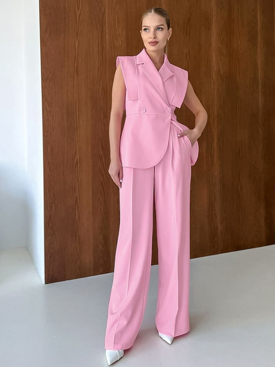 LULU & SKY Sleeveless Blazer And Pants