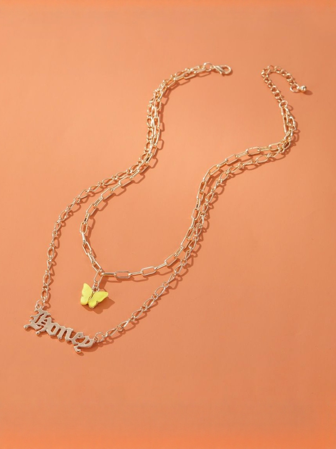 Arzonai Stainless Steel Layered Necklace
