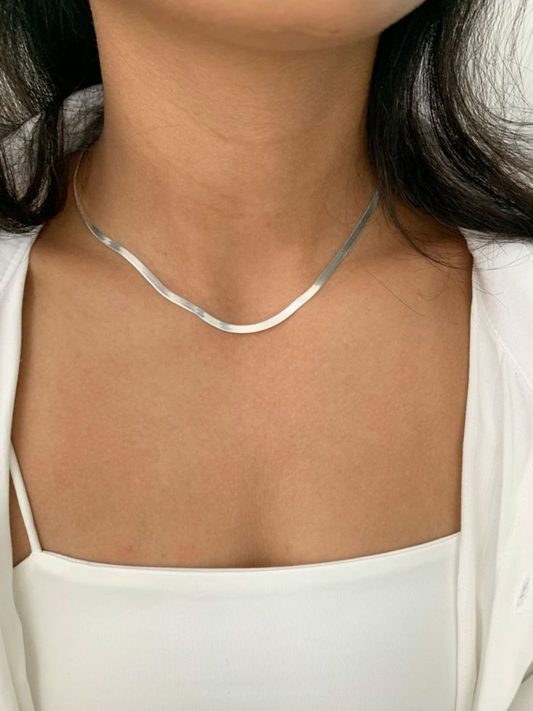 Seora Unisex Silver-Plated Minimal Chain