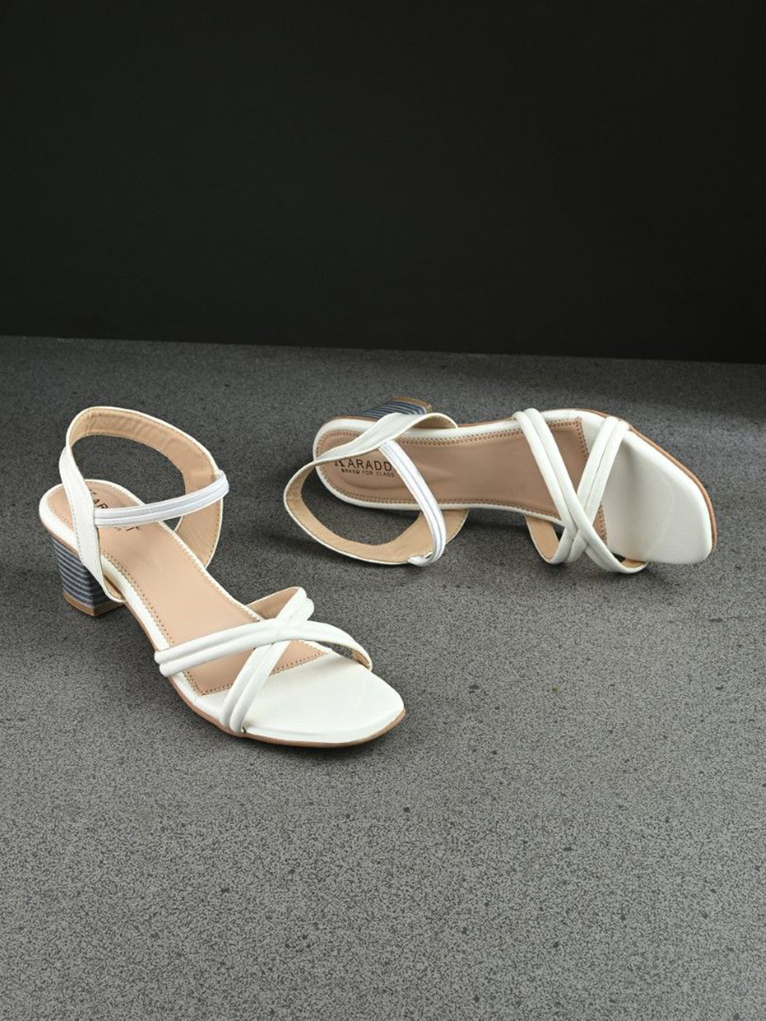 KARADDI Women Block Heel Sandals