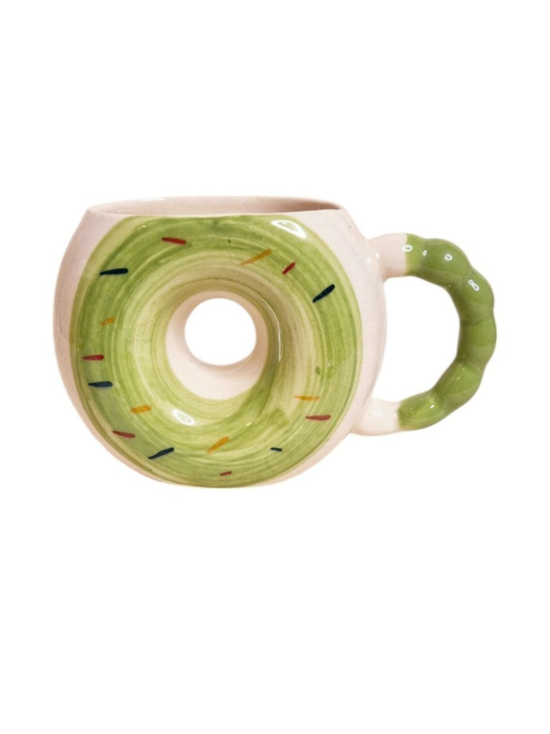Eleven To Eleven Decor Green Crafted Ceramic Cup Set
