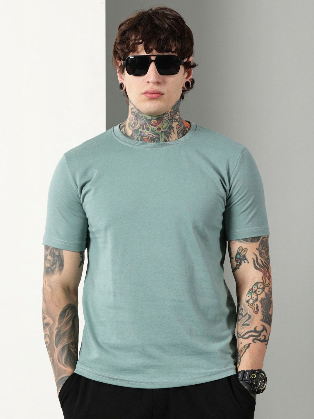 Own The Look Round Neck Pure Cotton T-shirt