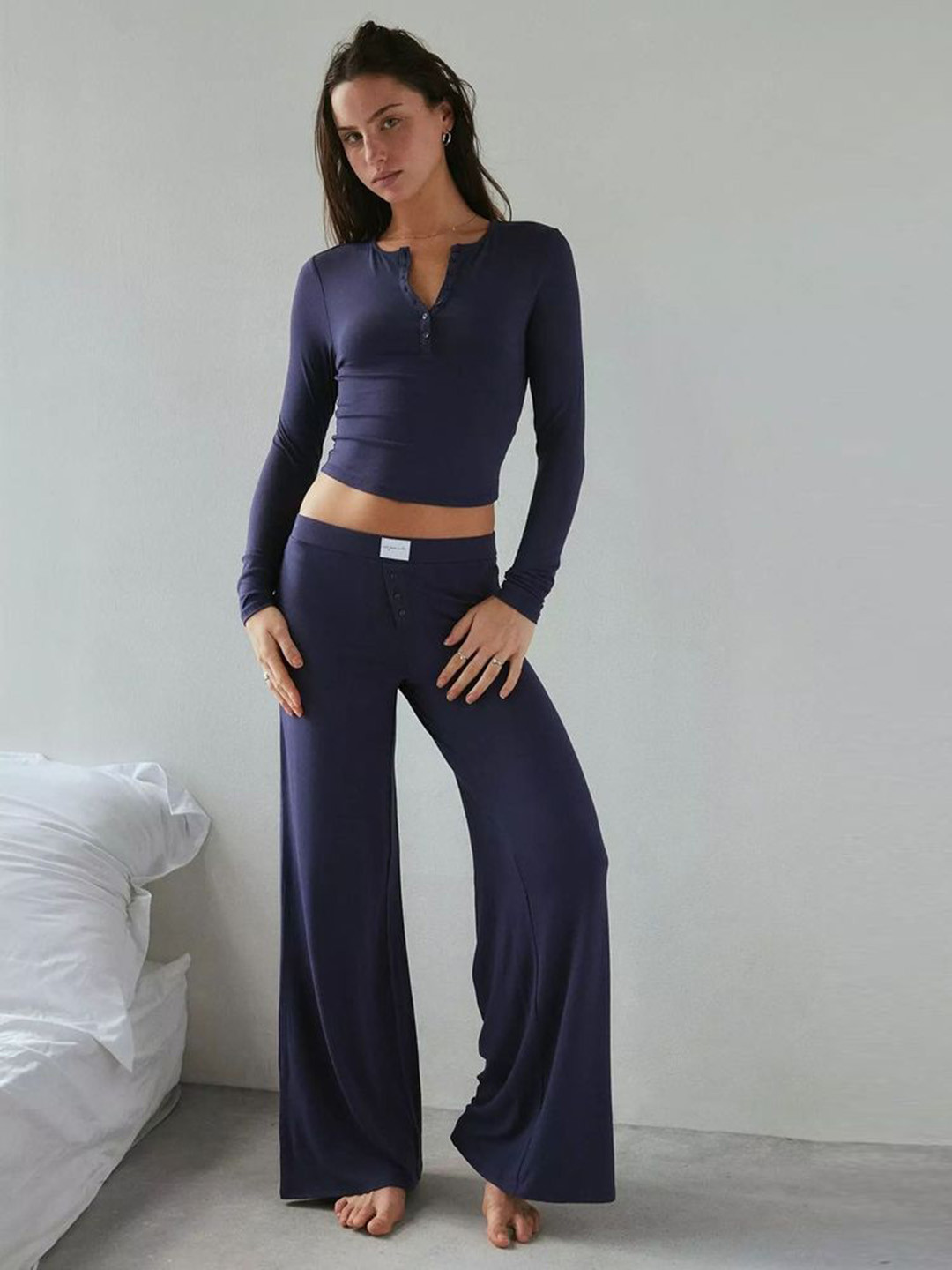 LULU & SKY Women Long Sleeve Loungewear Set