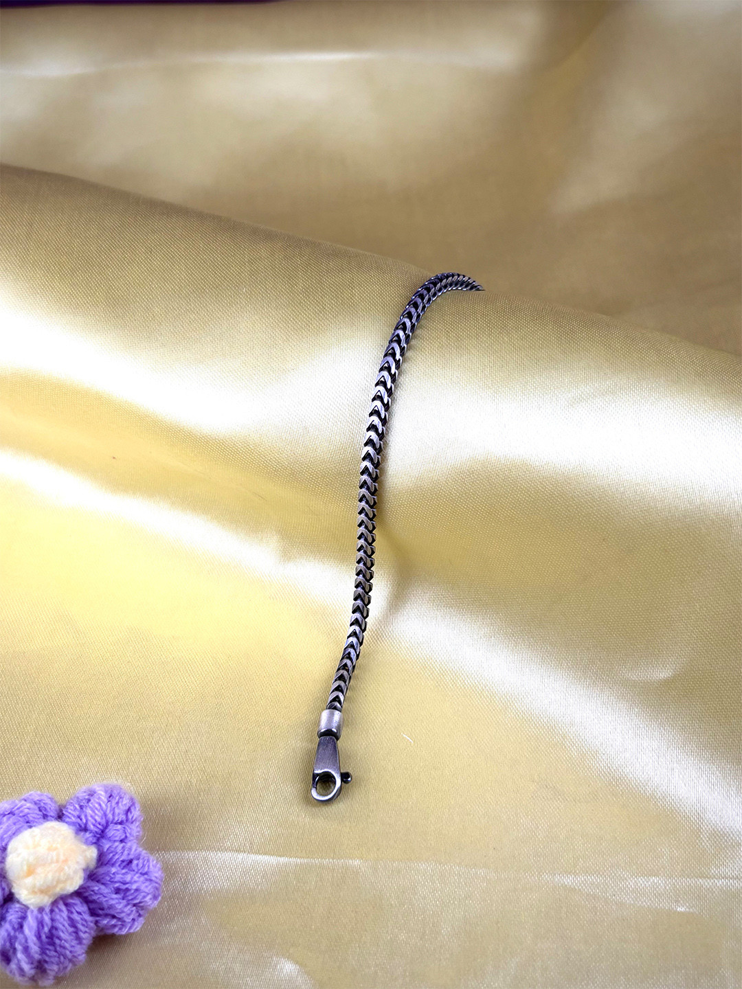 Dab 925 Sterling Silver Link Bracelet