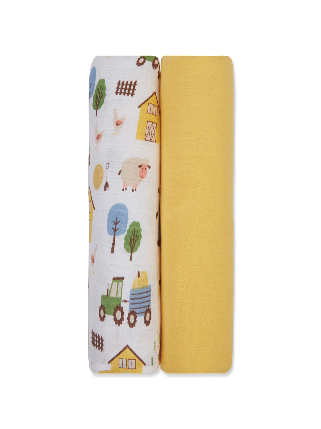 My Milestones Set Of 2 3 In 1 Muslin Swaddle Wrapper
