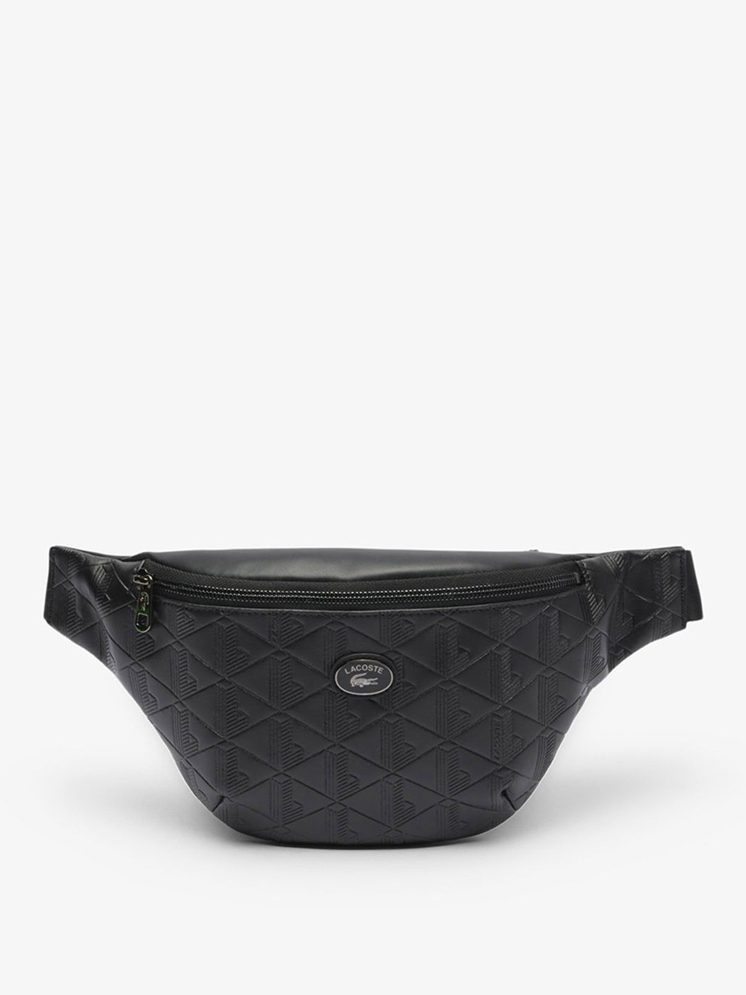 Lacoste Nomogramme Embossed Leather Fanny Textured Waist Pouch