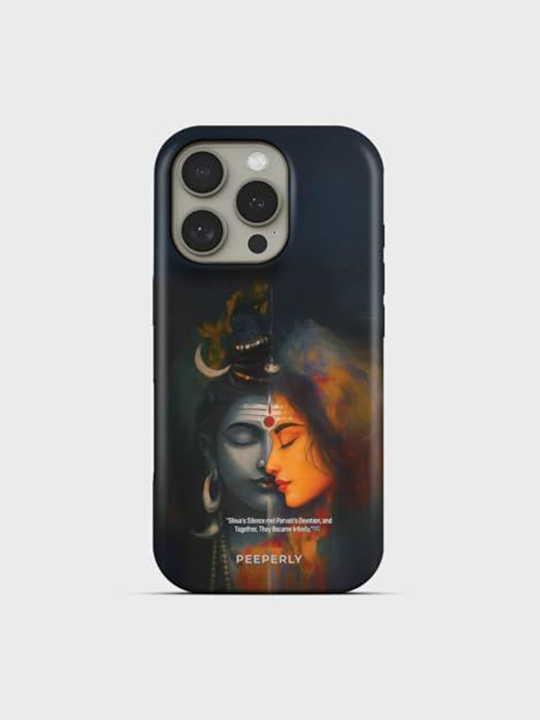 PEEPERLY Back Cover Case for iPhone 14 Plus Shiv Infinite Love Crystal Case