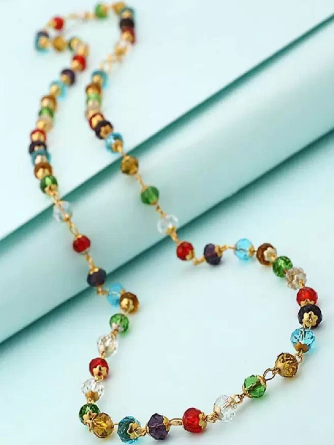 Safisha Men Gold-Plated Crystal Studded Minimal Necklace & Chains