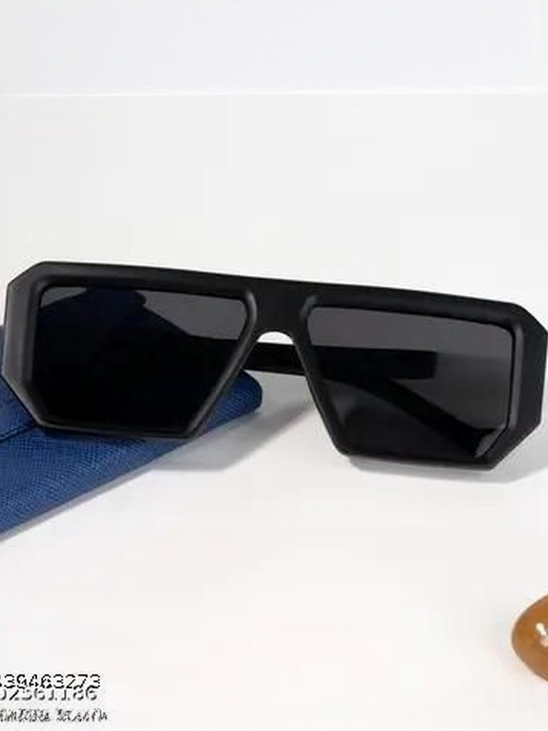 Arzonai Unisex Aviator Sunglass With UV Protected Lens MA-004408-BLACK-BLACK-E