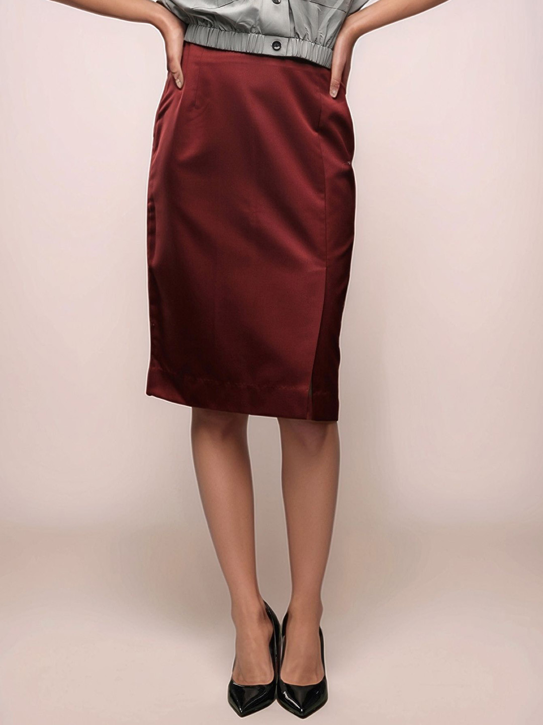 Dheeraj Sharma Women High-Rise StraightSkirt