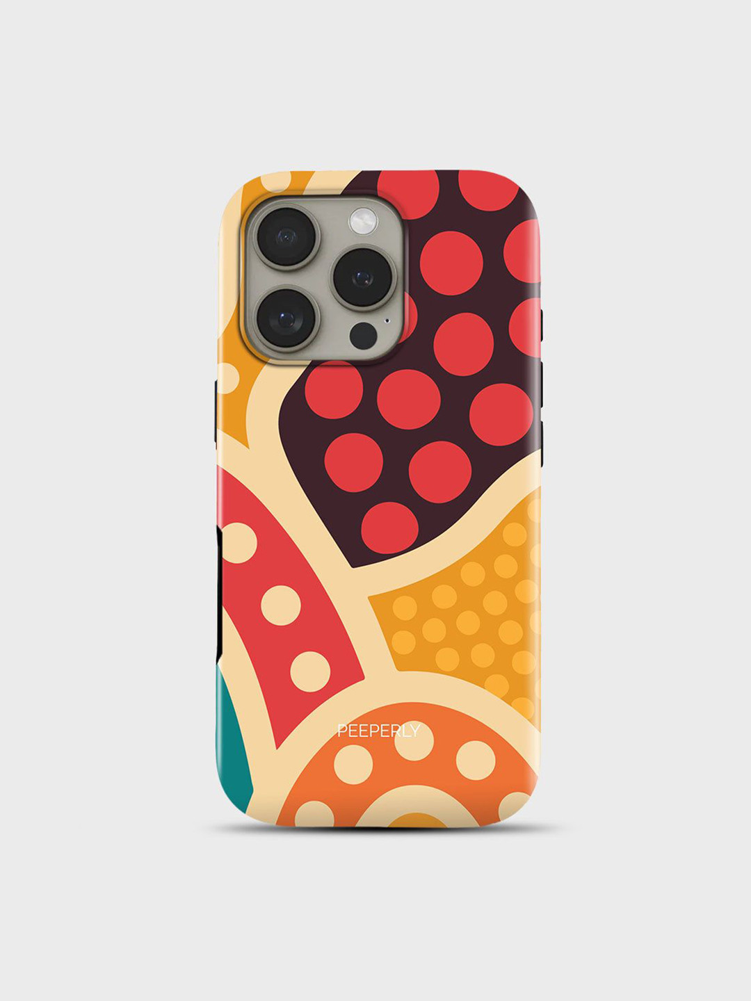 PEEPERLY Women Festive Flair Abstract Printed iPhone 14 Plus Crystal Back Case