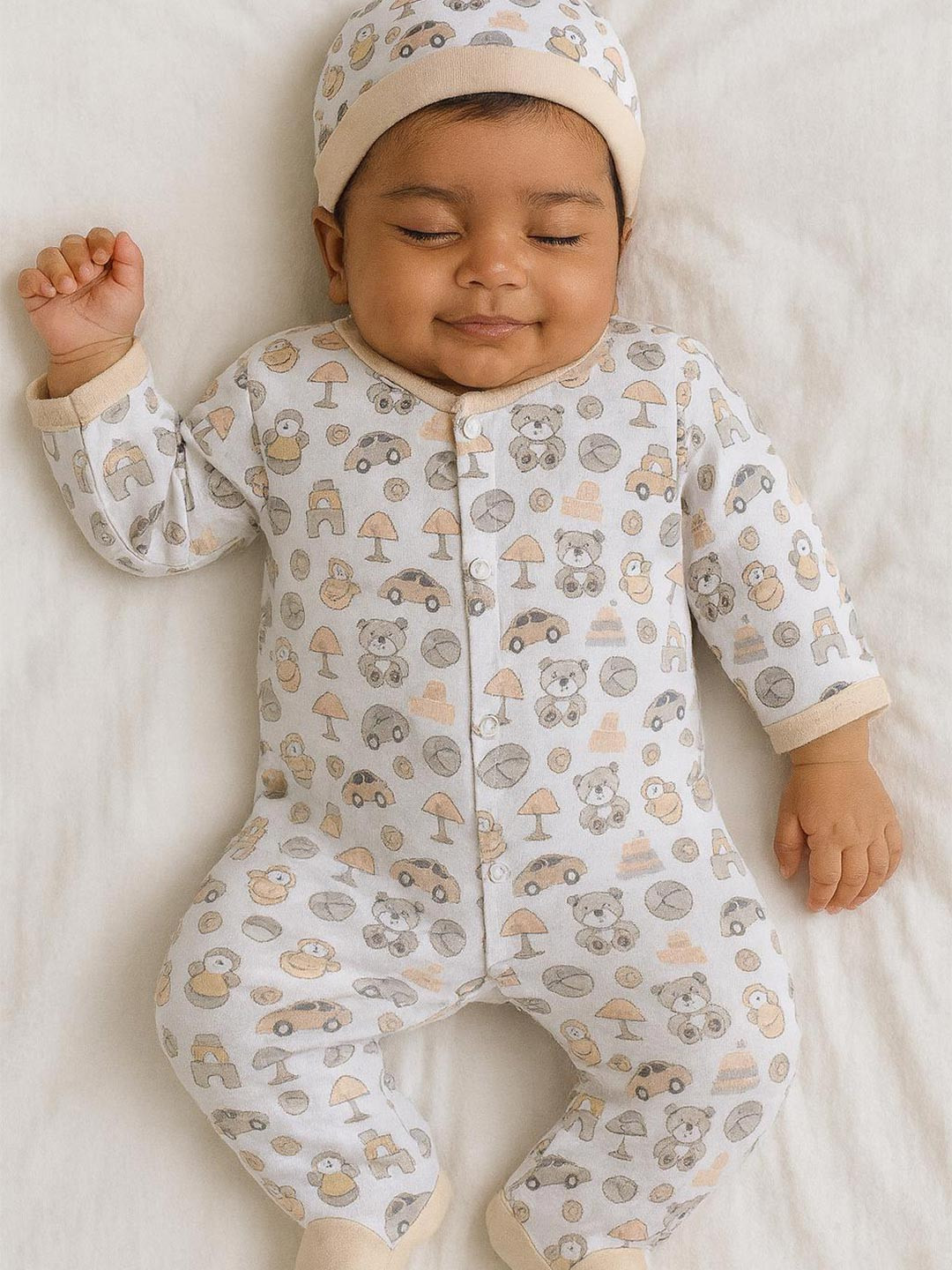 MeeMee Infant Kids Pack Of 5 Cotton Baby Apparel Gift Set