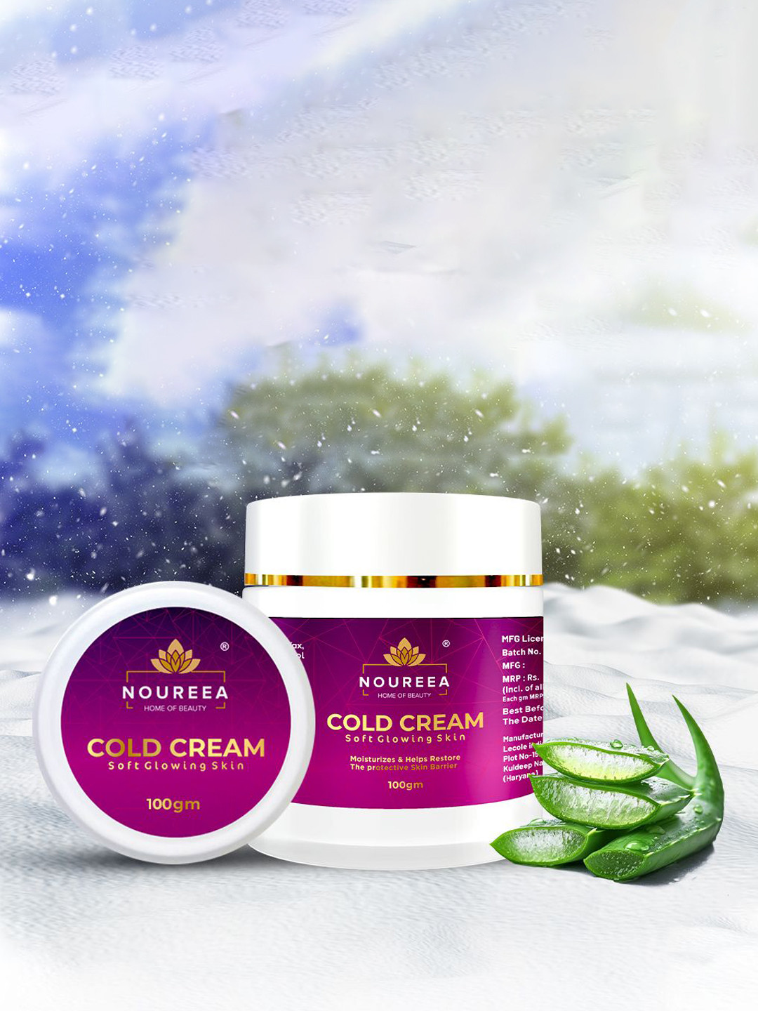 Noureea Cold Cream For Soft & Glowing Skin - 100 g